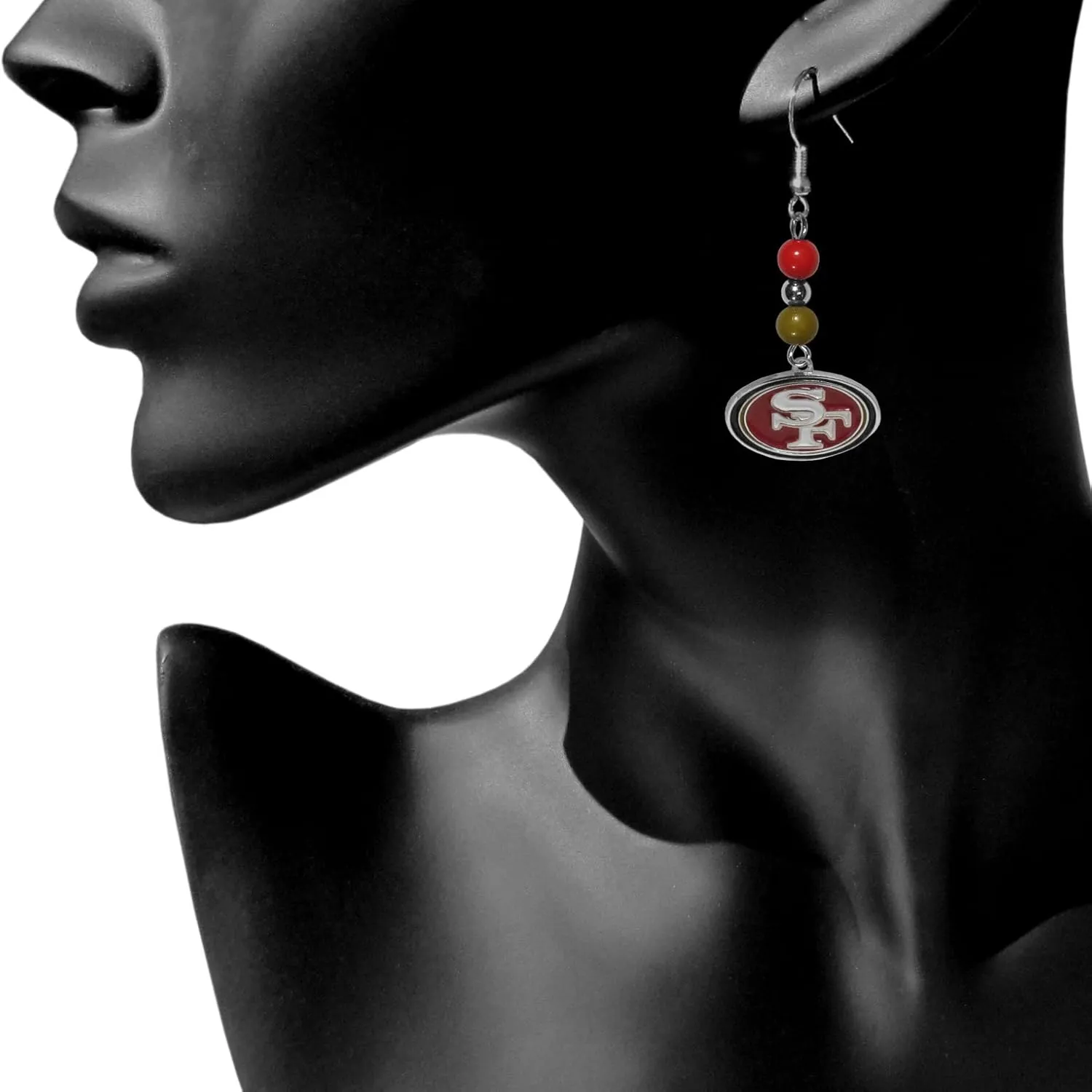 Siskiyou Sports NFL Fan Bead Dangle Earrings