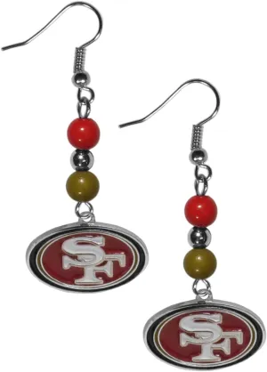 Siskiyou Sports NFL Fan Bead Dangle Earrings