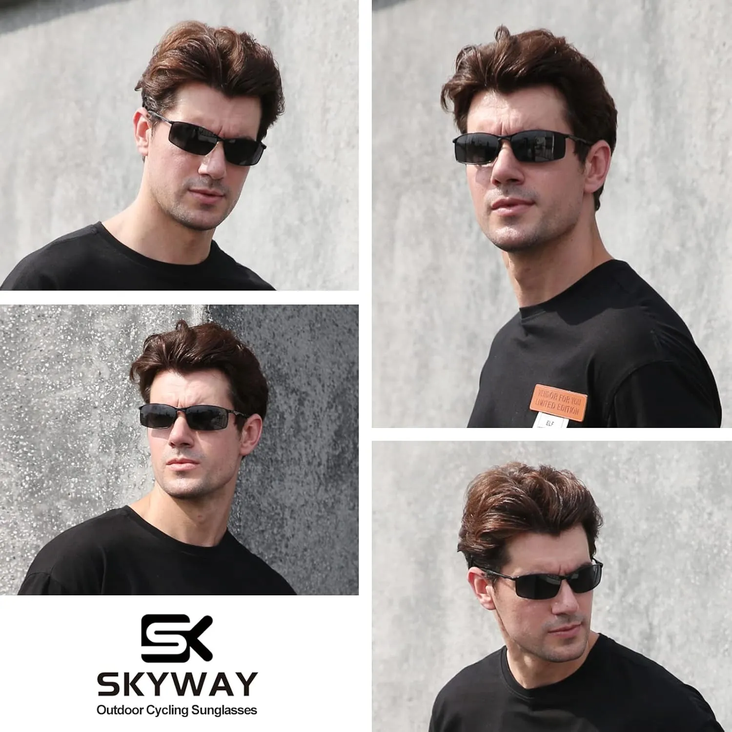 SKYWAY Polarized Sunglasses Men Women,Metal Frame UV400 Protection Sun Glasses for Driving Fishing Hiking Sports