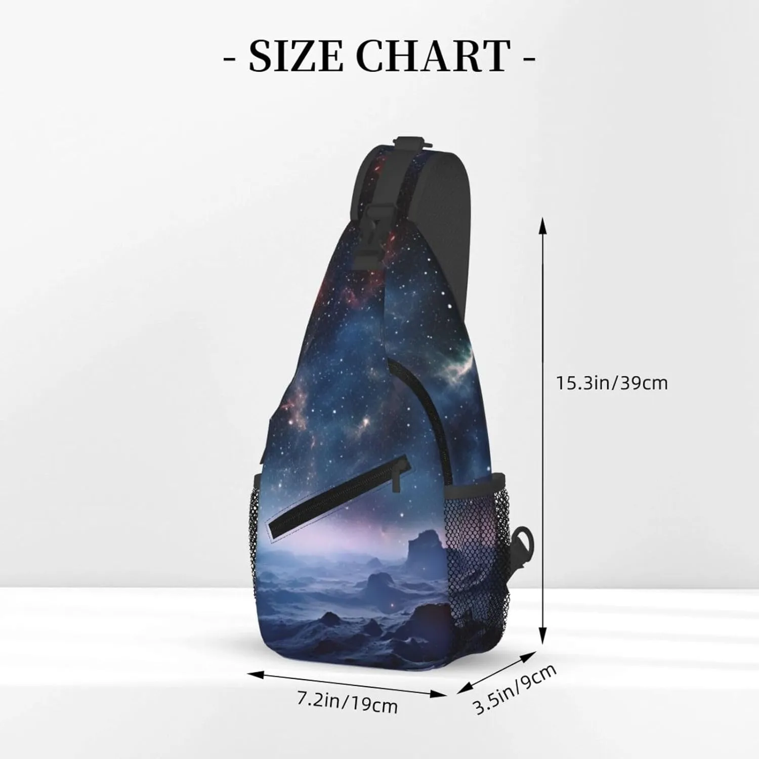 Sling Bag for Men Women Crossbody Backpack Universe Milky Way Galaxy Crossbody Bag Chest Bag for Travel Sport