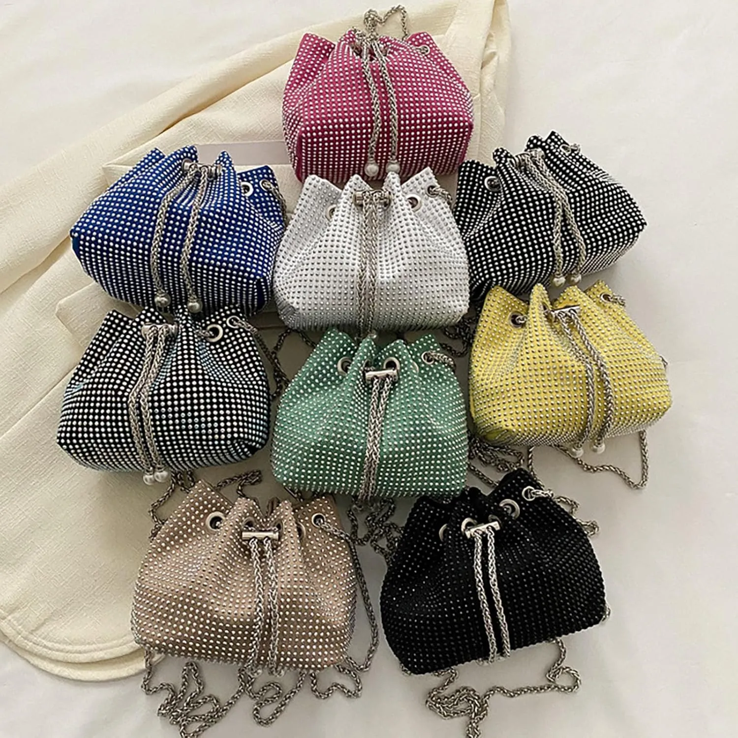 Small Crossbody Bag bucket bag Bling Shoulder Bag Purse for Women
