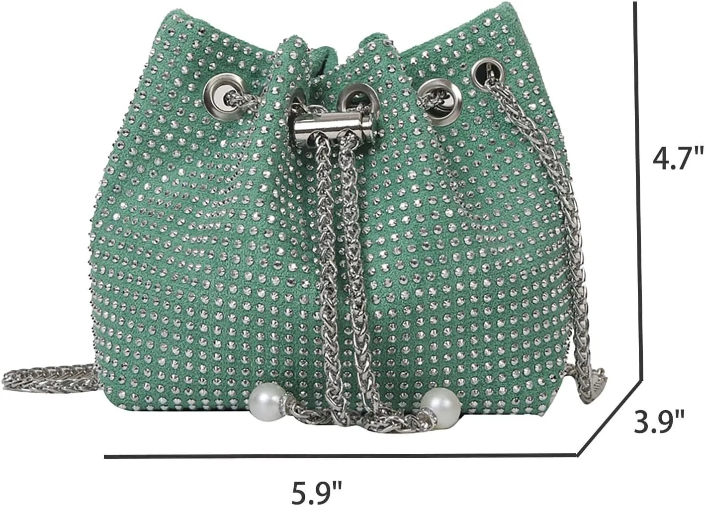Small Crossbody Bag bucket bag Bling Shoulder Bag Purse for Women
