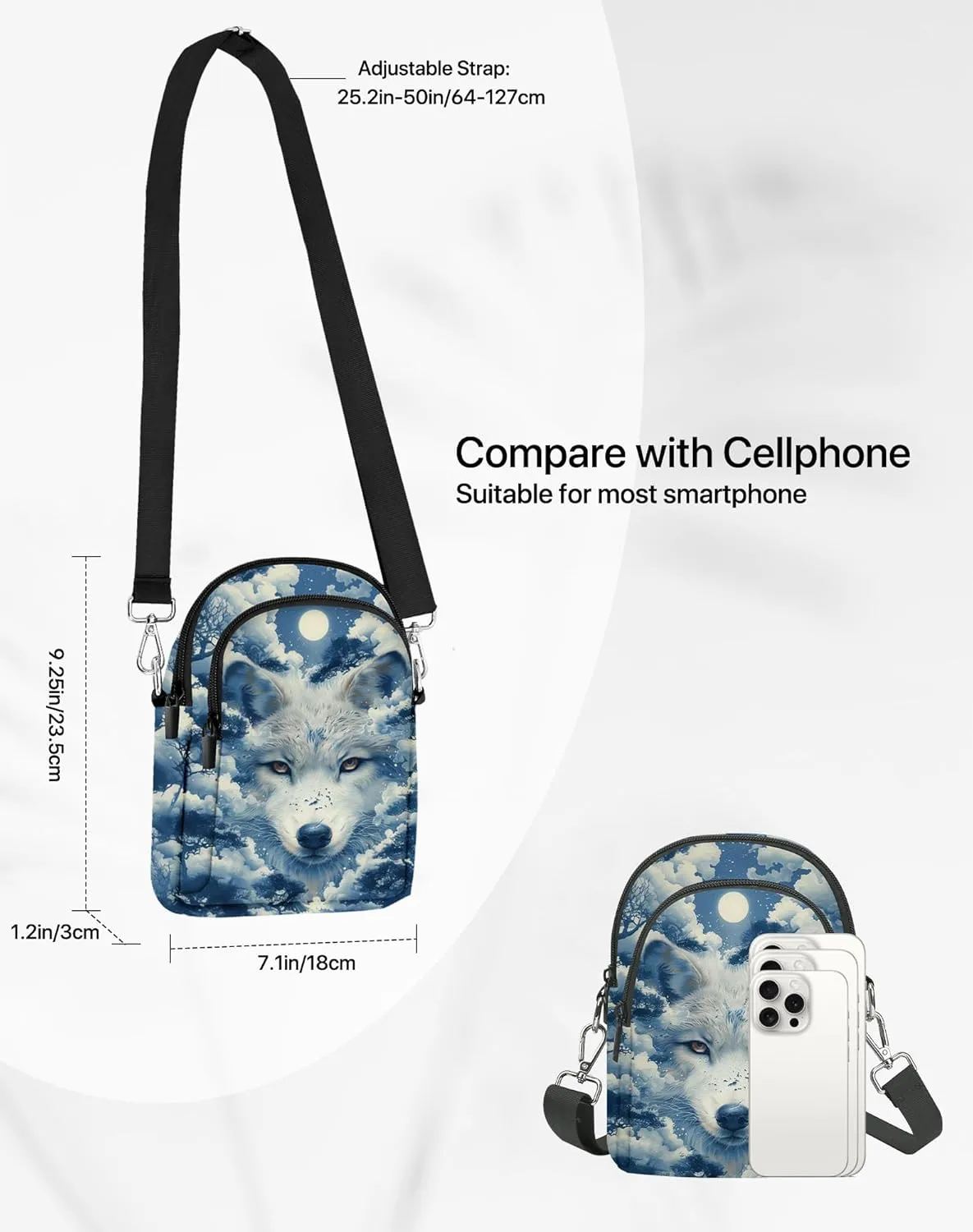 Small Crossbody Bags for Women Casual Cell Phone Purse Lightweight Crossbody Purses Fashion with Adjustable Strap