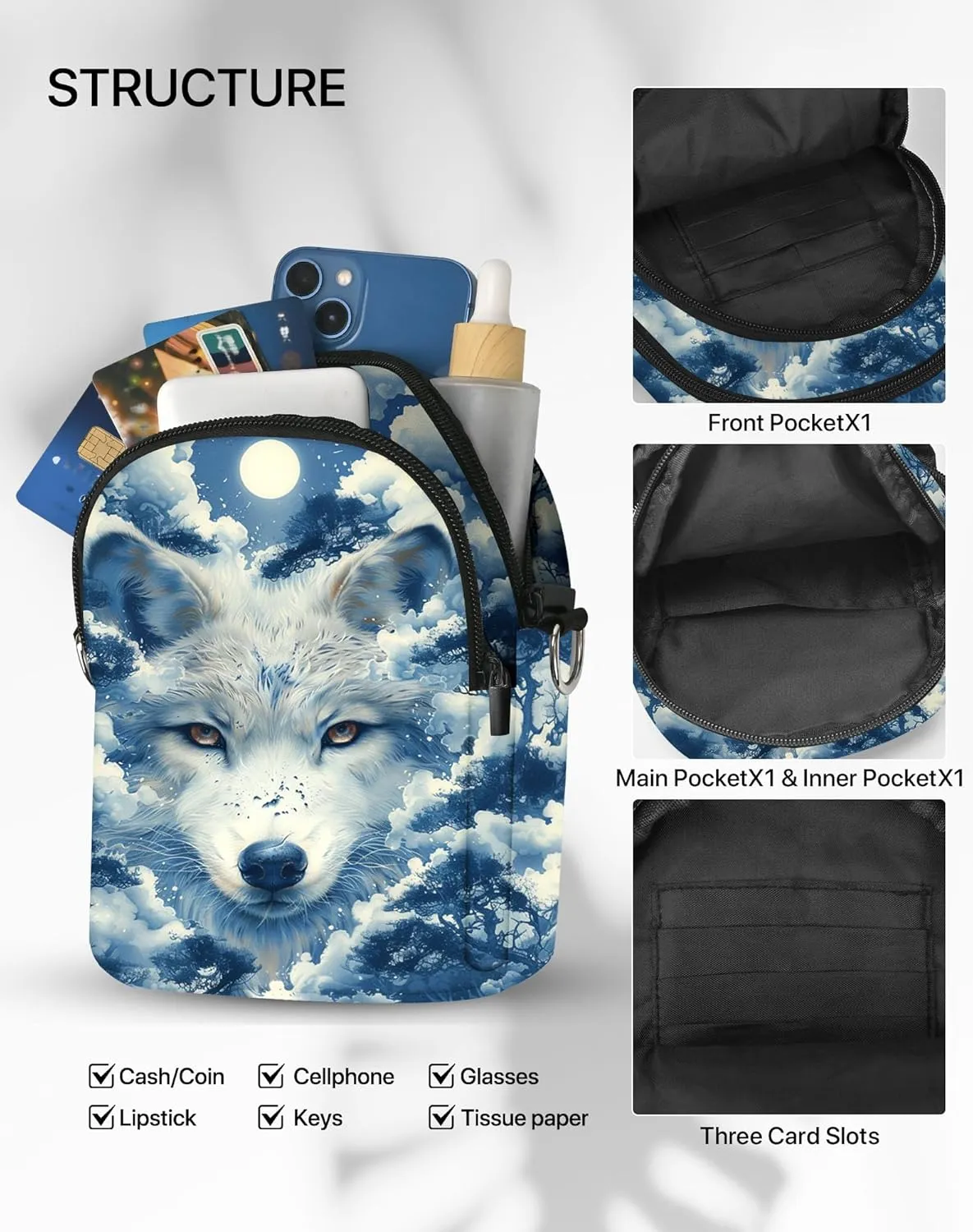 Small Crossbody Bags for Women Casual Cell Phone Purse Lightweight Crossbody Purses Fashion with Adjustable Strap