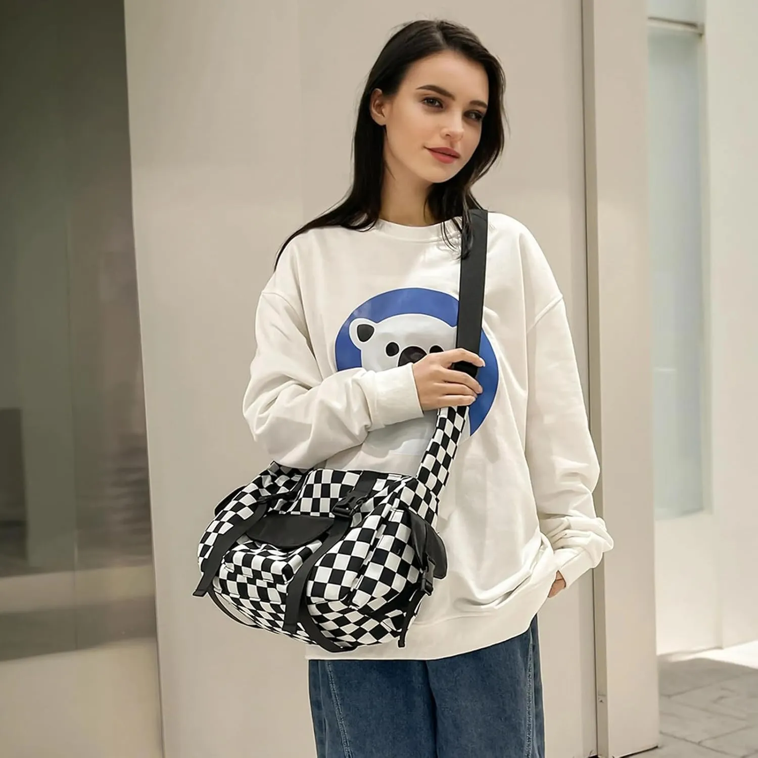 Small Crossbody Bags for Women Fashion Cell Phone Cross body Purses Mini Shoulder Bag Wallet Nylon Purse