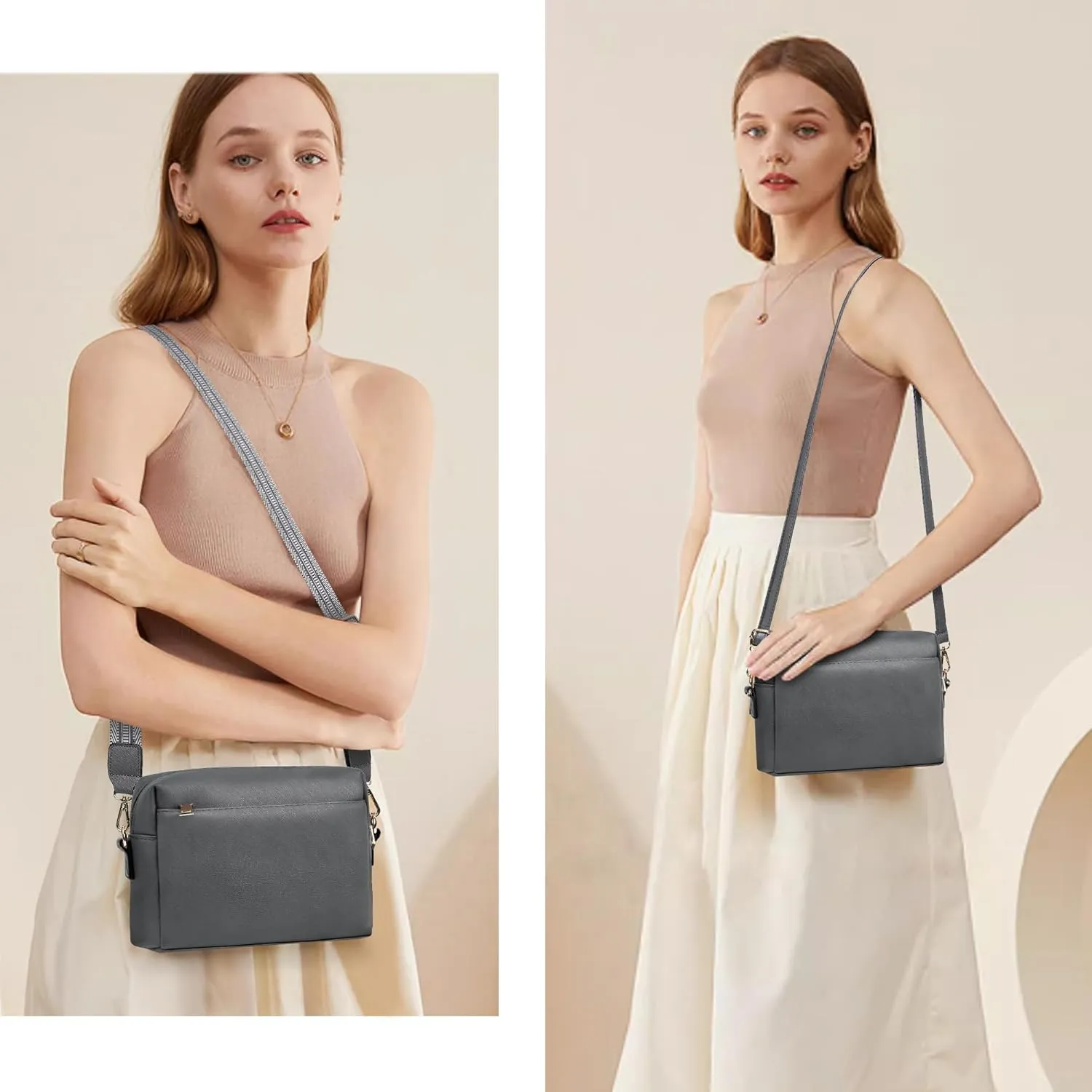 Small Crossbody Bags for Women Vegan Leather Purses Women's Shoulder Handbags Wallet Satchel Cross Body Purse