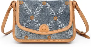 Small Jean Demi Purse Denim Crossbody Bags for Women Denim Handbag Cross Body Shoulder Bags Design for Woman