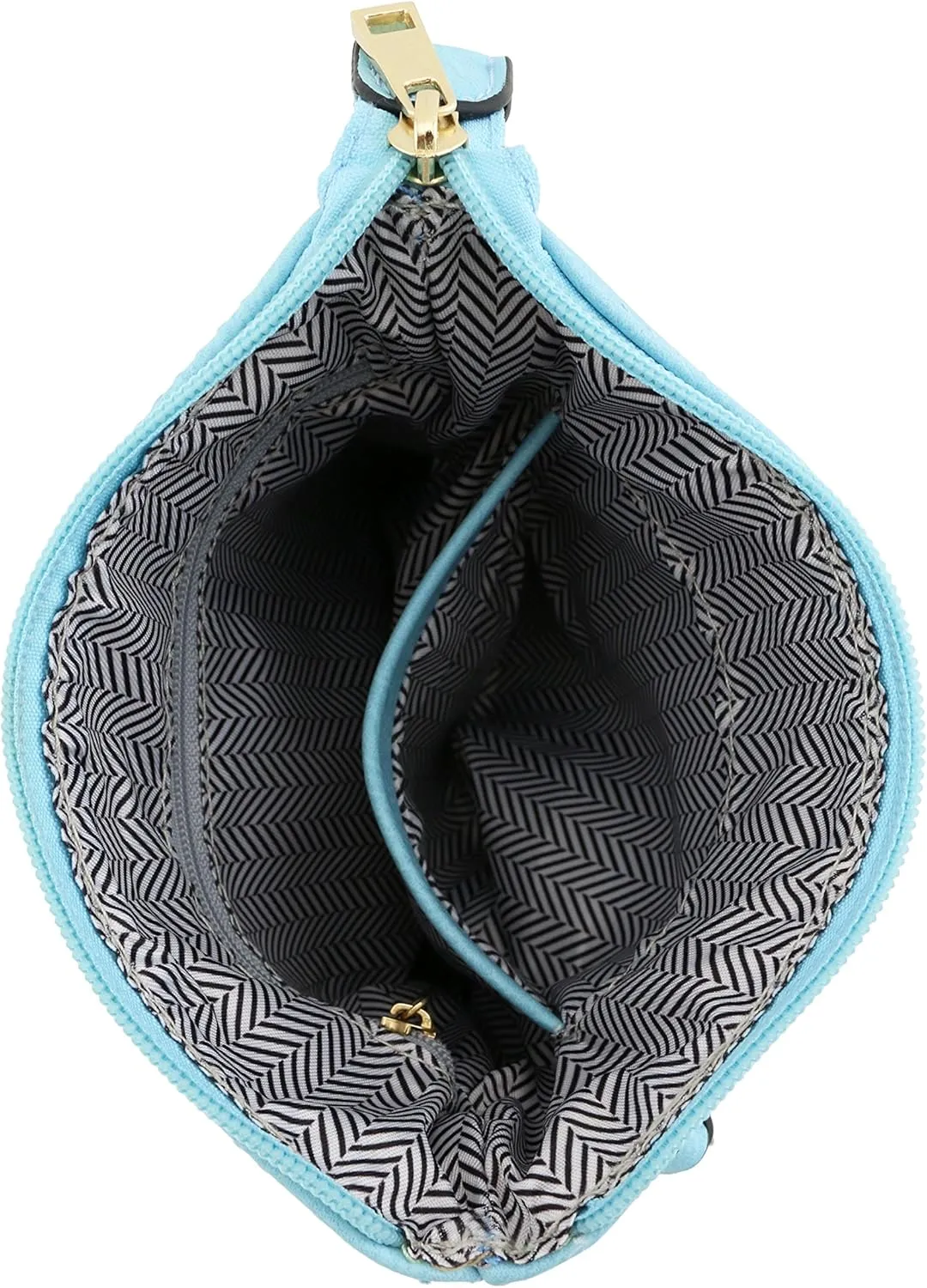 Small Lightweight Shoulder Bag for Women, Mini Multi Zipper Pocket Crossbody Handbag with Adjustable strap