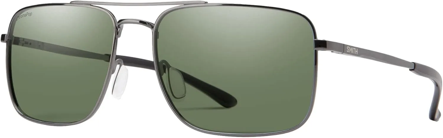 SMITH Outcome Sunglasses Matte Silver/Polarized Platinum Mirror