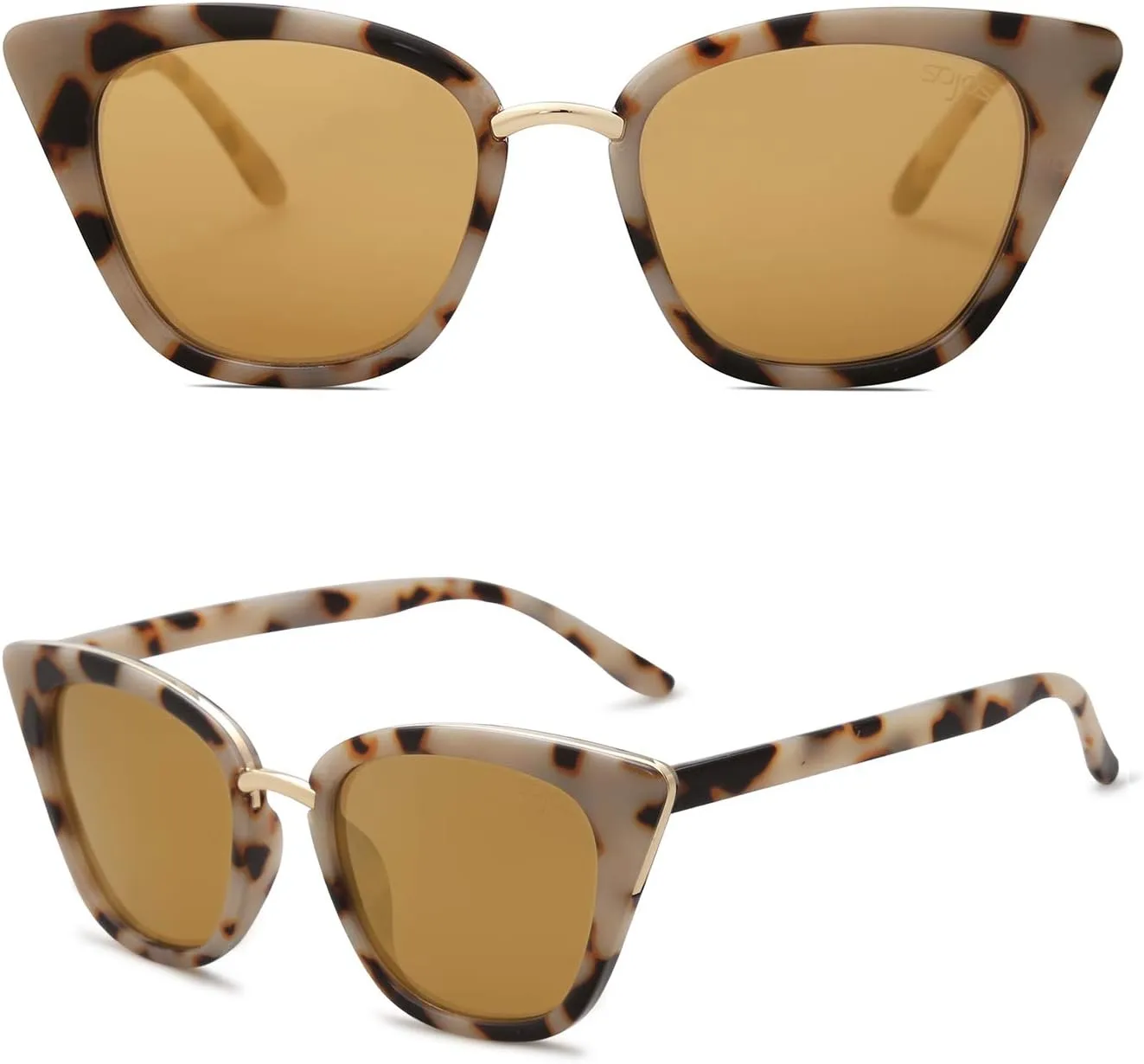 SOJOS Cat Eye Designer Sunglasses Fashion UV400 Protection Glasses SJ2052