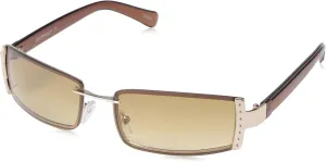 Southpole Women's 1022sp Slim Retro Metal Uv400 Protective Rectangular Sunglasses. Cool Gifts for Her, 51mm