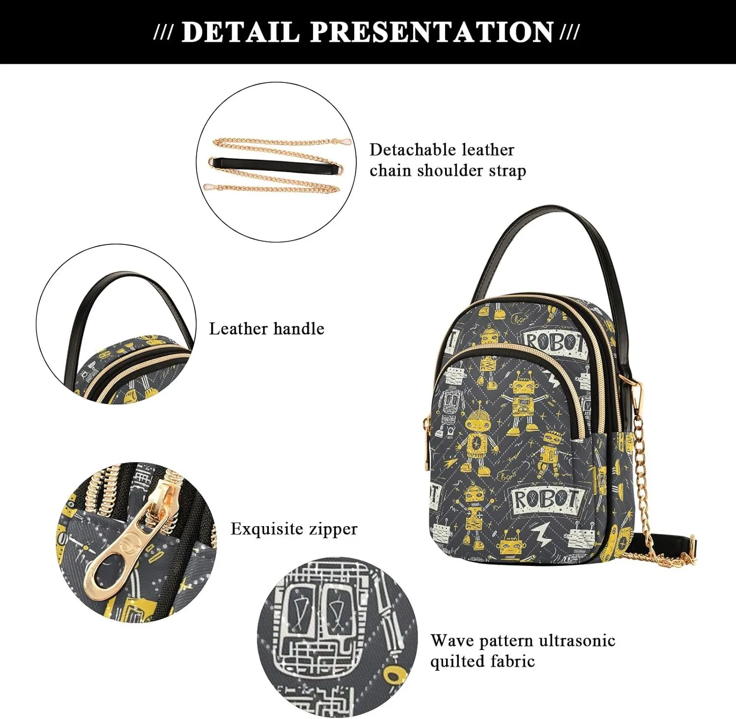 Space Planets Small Purses for Women Crossbody Bag Stylish Crossbody Bags for Women, Triple Compartment Women Crossbody Bags