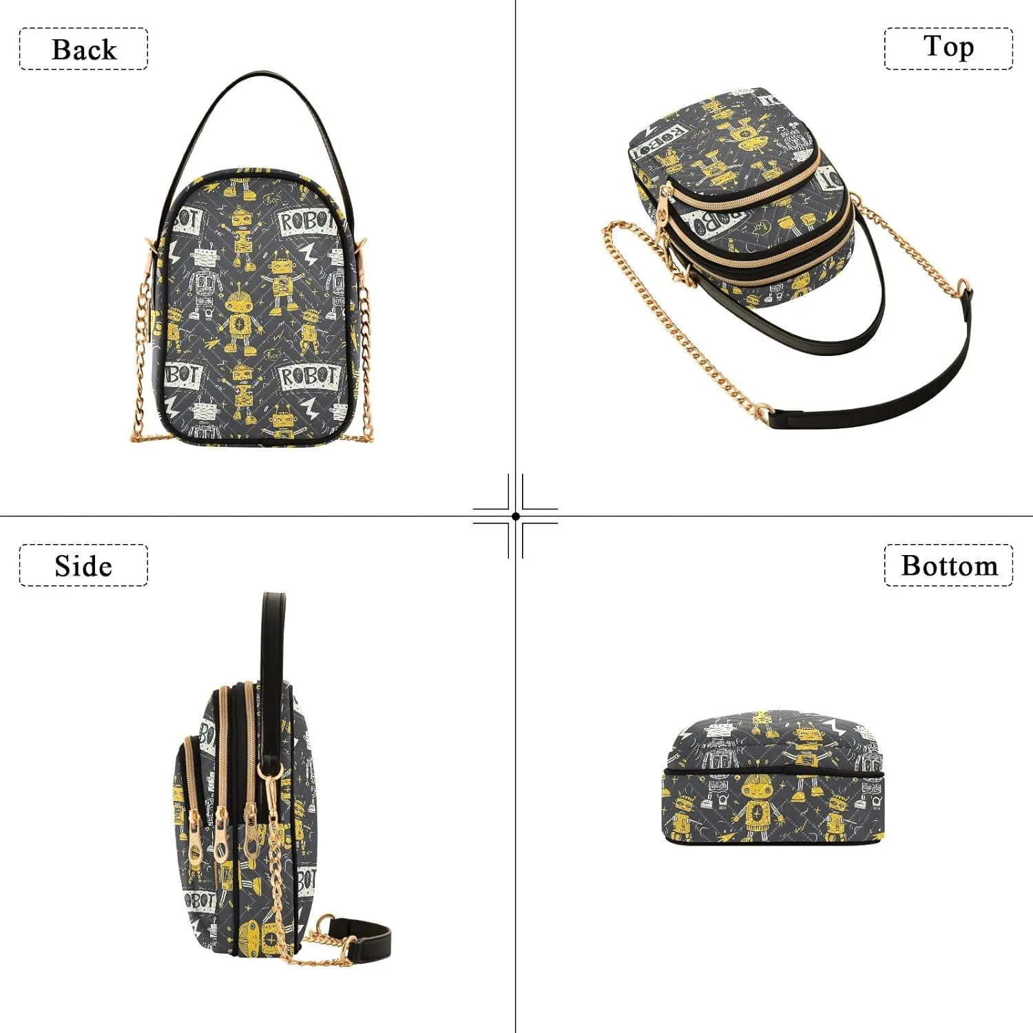 Space Planets Small Purses for Women Crossbody Bag Stylish Crossbody Bags for Women, Triple Compartment Women Crossbody Bags