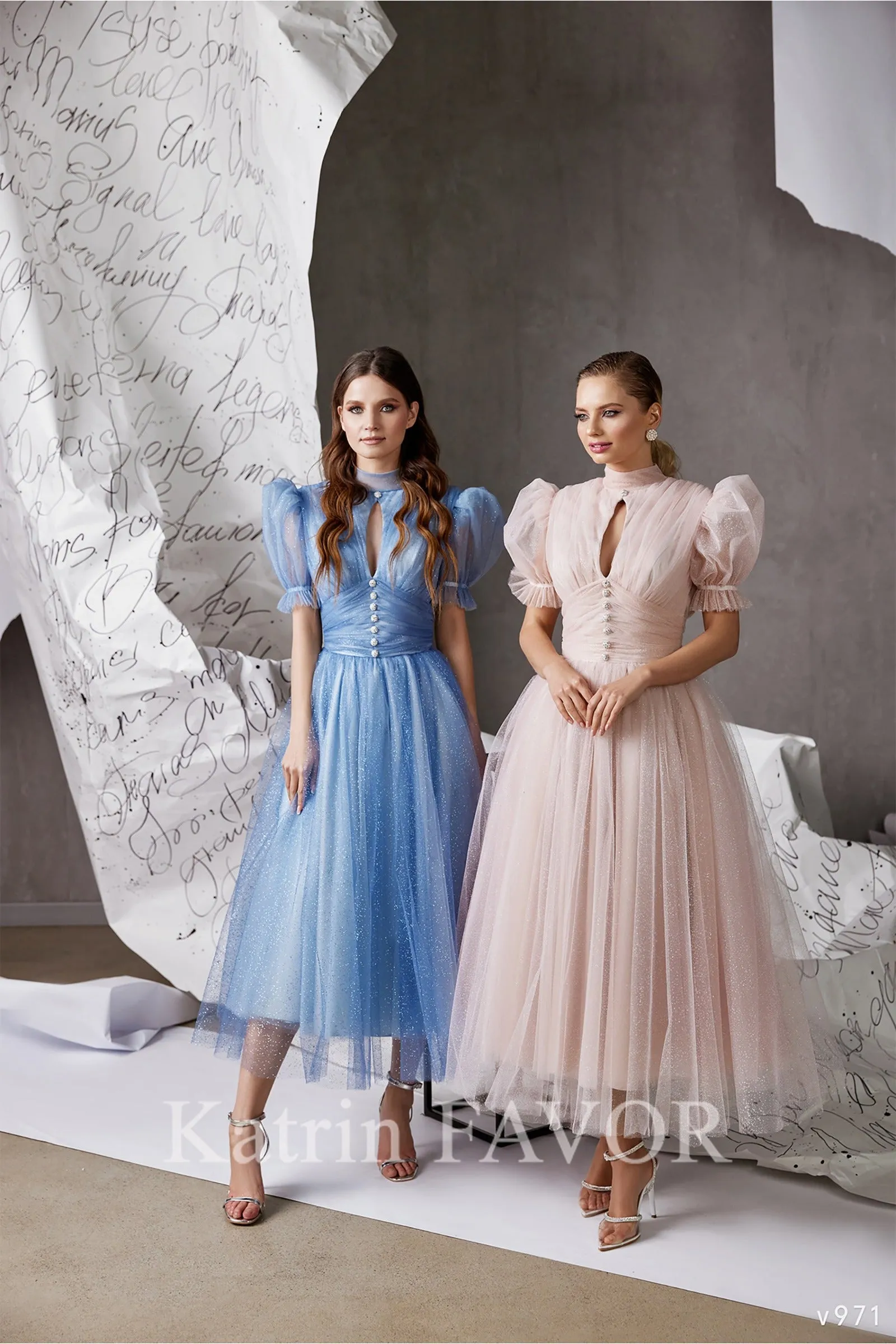 Sparkly tulle cocktail dress