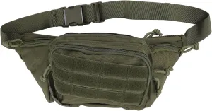 Sports Waist Bag Adjustable Breathable Nylon Chest Belt Bag Running Hiking (OD Green)