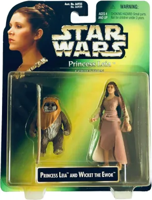 Star Wars Princess Leia Collection Princess Leia and Wicket the Ewoks Action Figure By Kenner