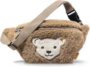 Steiff Belt Bag with Squeaker, Brown, Premium Plush Accessory, Small