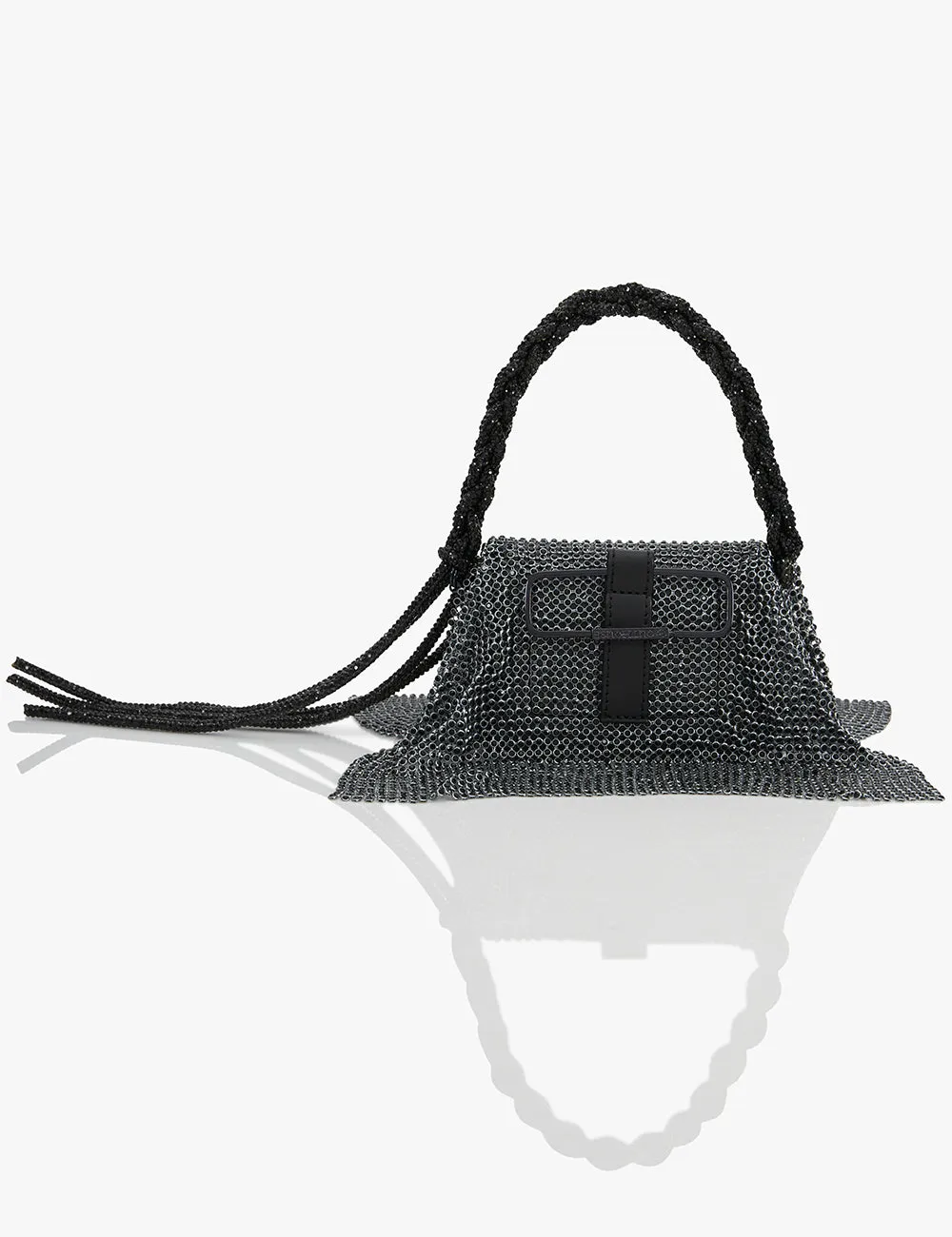 Storm Grey Crystal Furbie Handbag