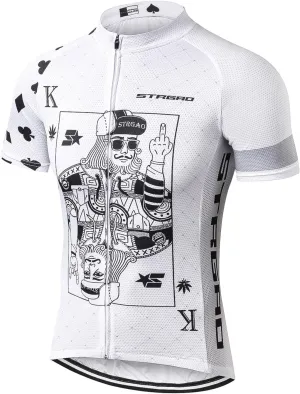 Strgao Men's Cycling Jersey Bike Short Sleeve Shirt