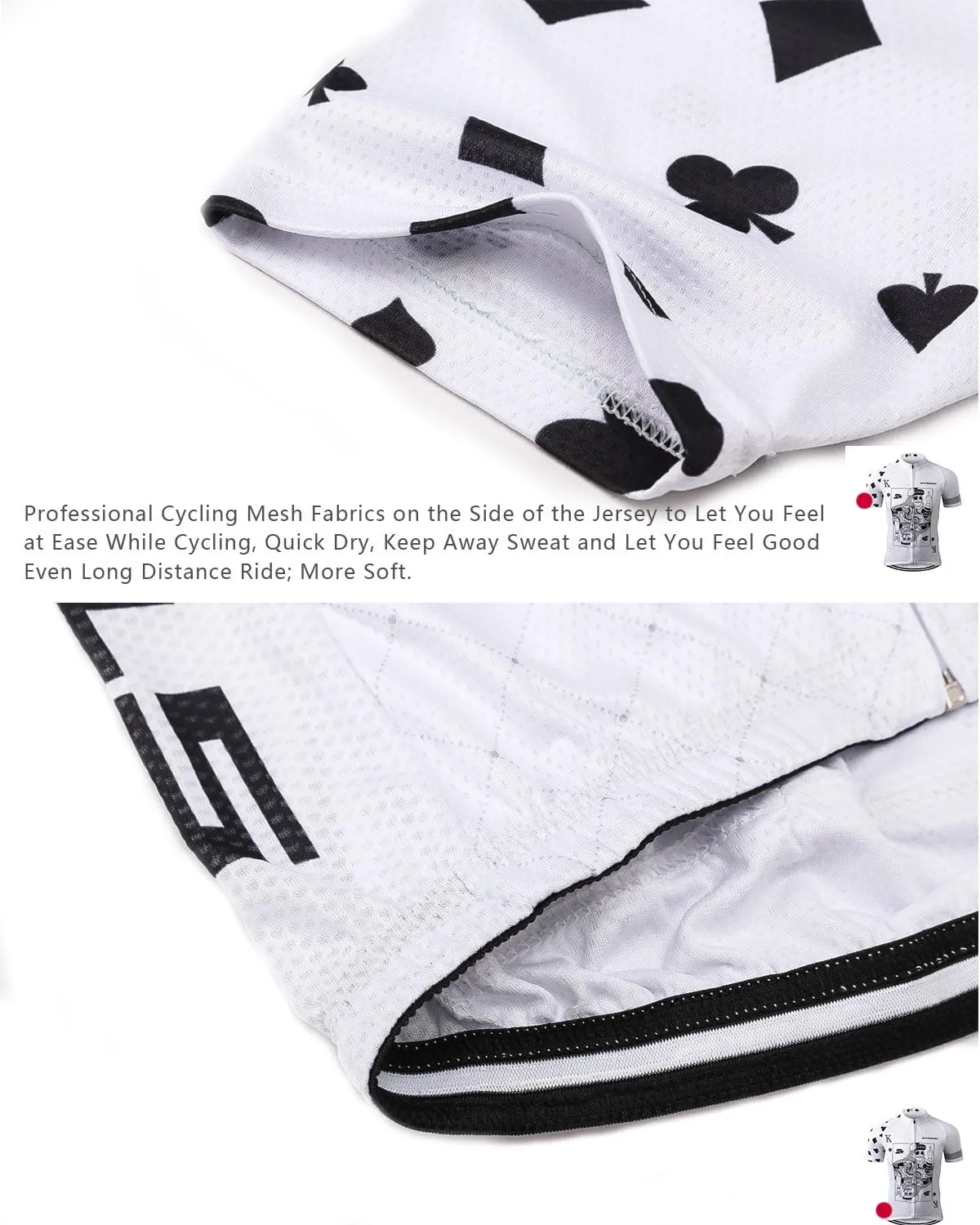 Strgao Men's Cycling Jersey Bike Short Sleeve Shirt