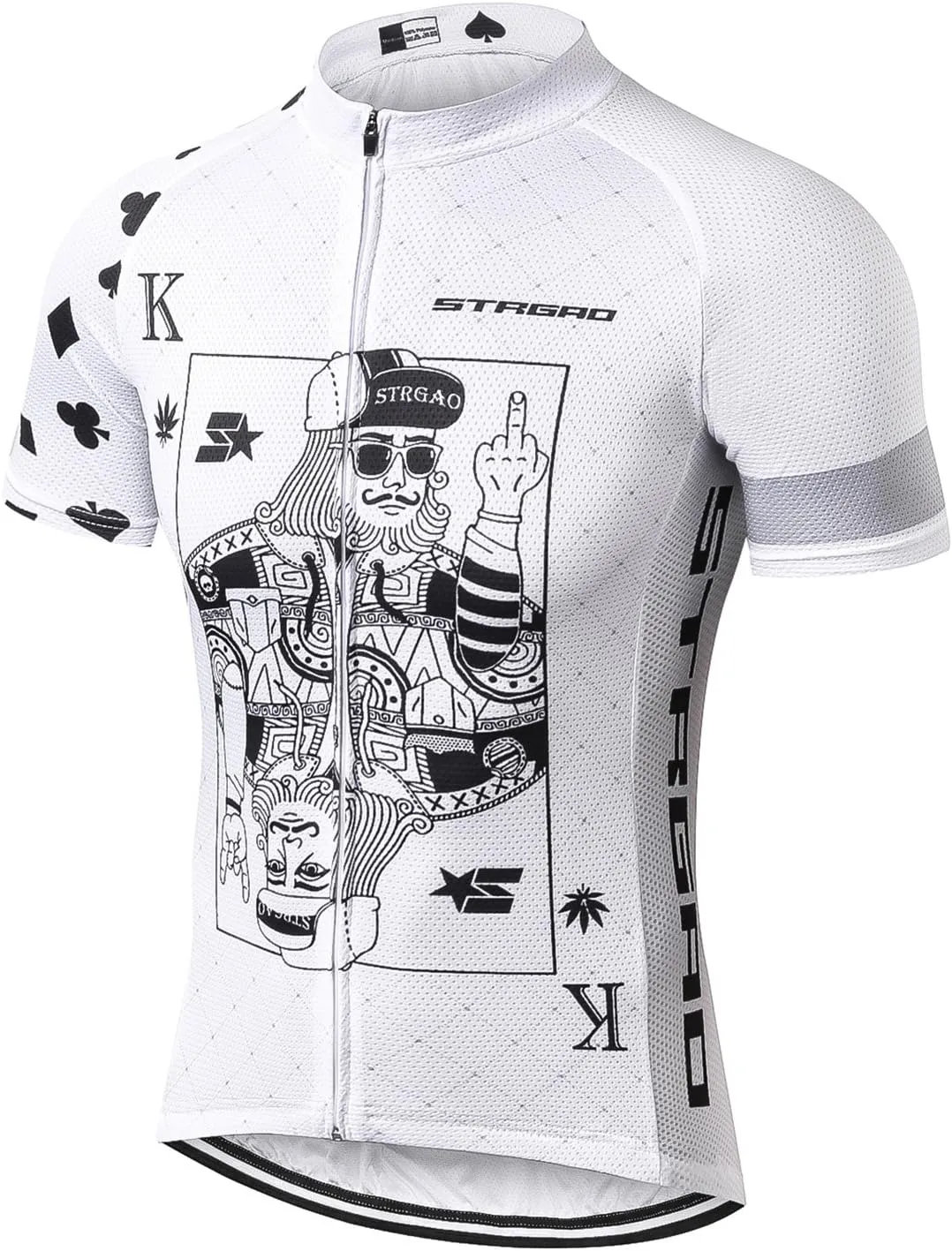 Strgao Men's Cycling Jersey Bike Short Sleeve Shirt