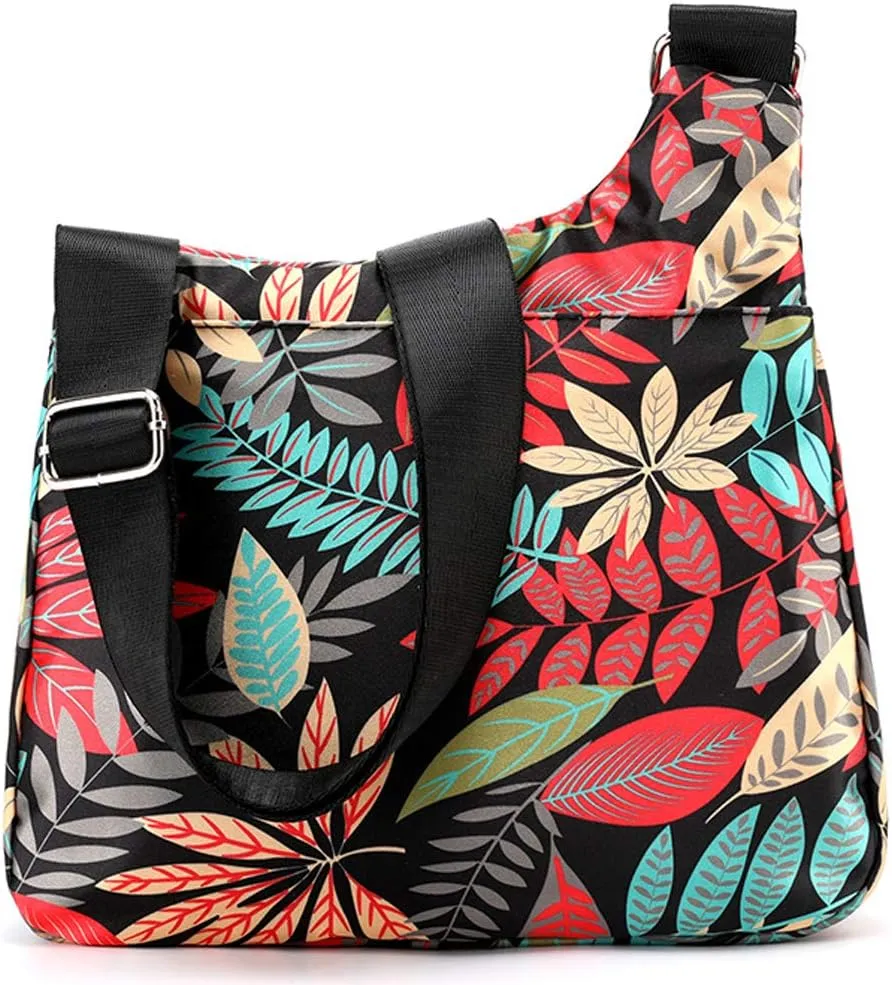 STUOYE Nylon Multi-Pocket Crossbody Purse Bags for Women Travel Shoulder Bag