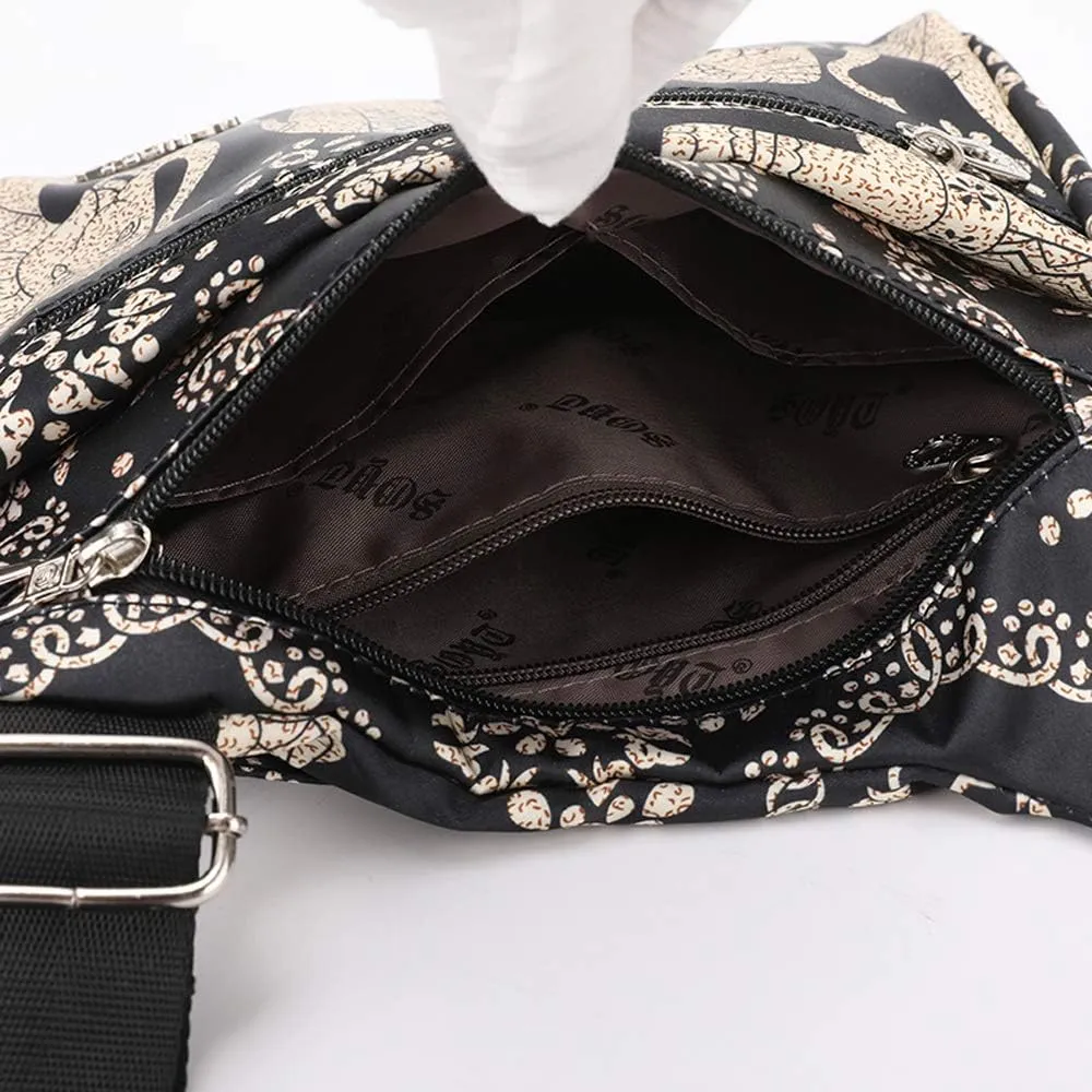 STUOYE Nylon Multi-Pocket Crossbody Purse Bags for Women Travel Shoulder Bag