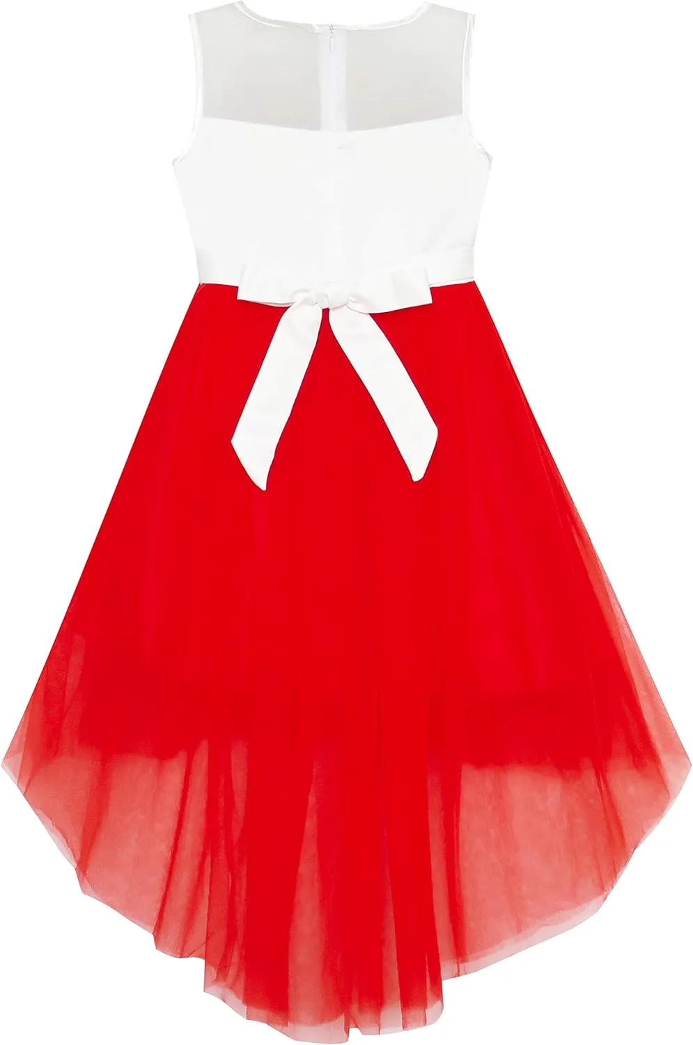 Sunny Fashion Girls Dress Black Hi-Low Magic Wand Princess Crown Dress Up