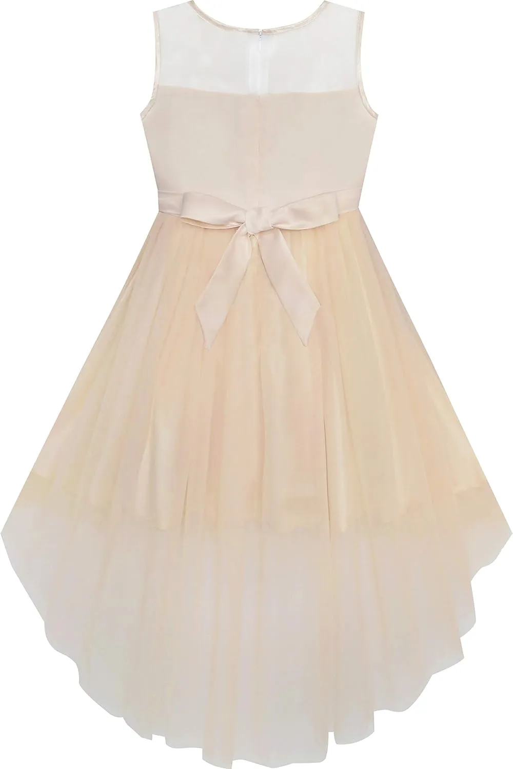 Sunny Fashion Girls Dress Black Hi-Low Magic Wand Princess Crown Dress Up