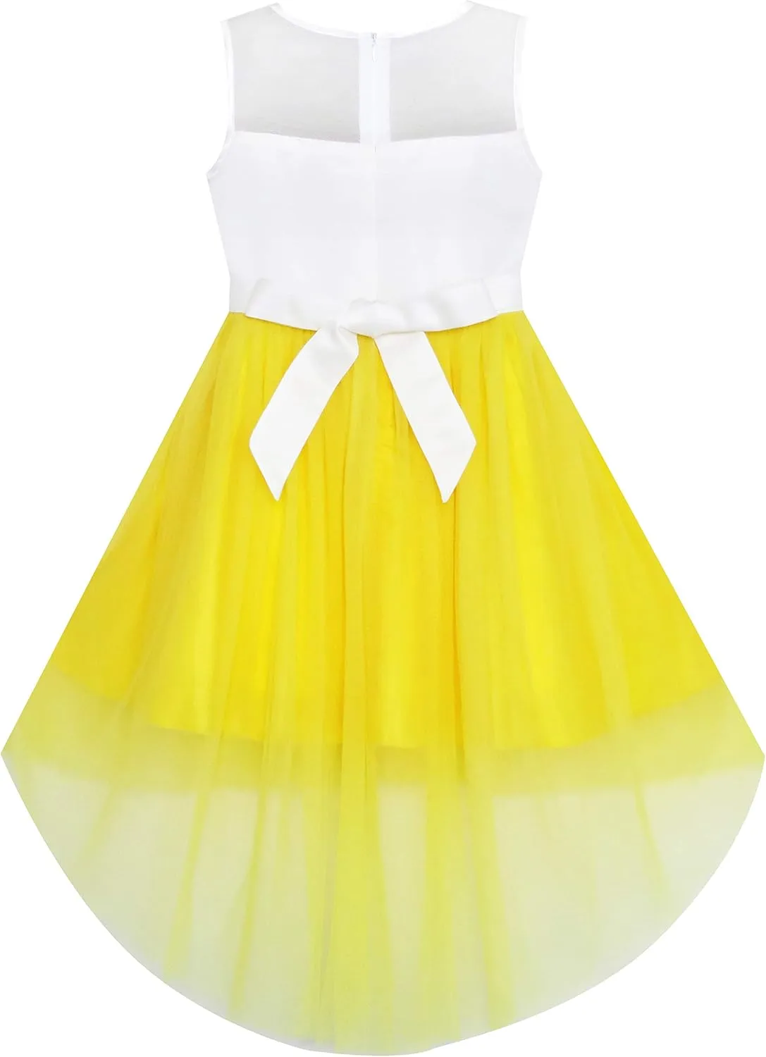 Sunny Fashion Girls Dress Black Hi-Low Magic Wand Princess Crown Dress Up