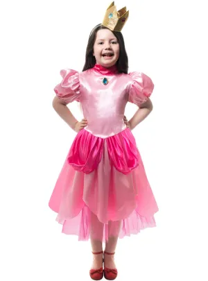 Super Pink Princess Peaches Girls Costume