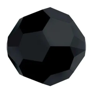 Swarovski 4mm Round - Jet (10 Pack)