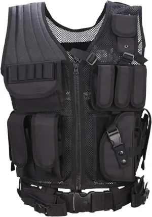 Tactical Airsoft Vest for Outdoor Hunting Army Fan Combat Training CS Game 600D encrypted Nylon Fabric