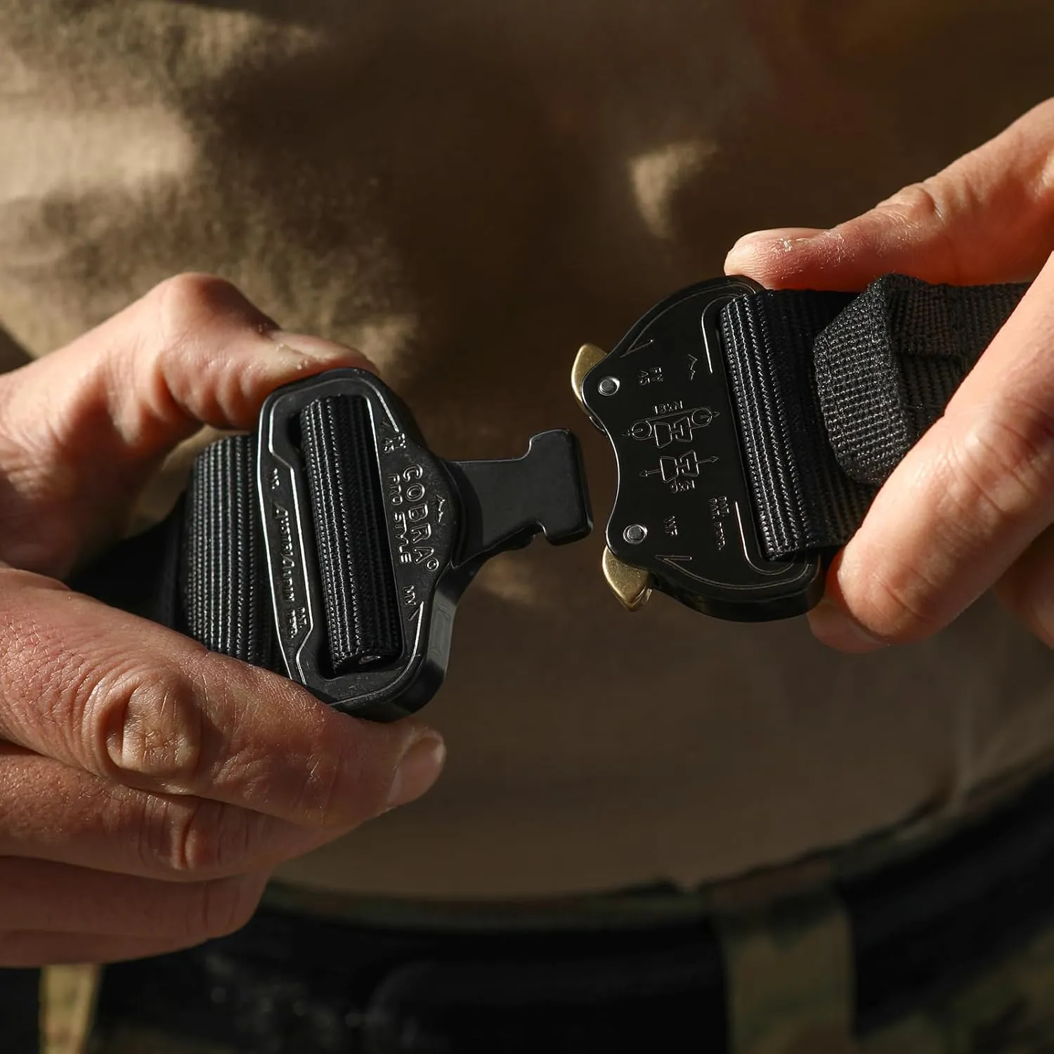Tactical Belt, 1.75” Molle Belt with Cobra Quick Release Buckle, Heavy Duty Gun Belt with Anti-slip Pad