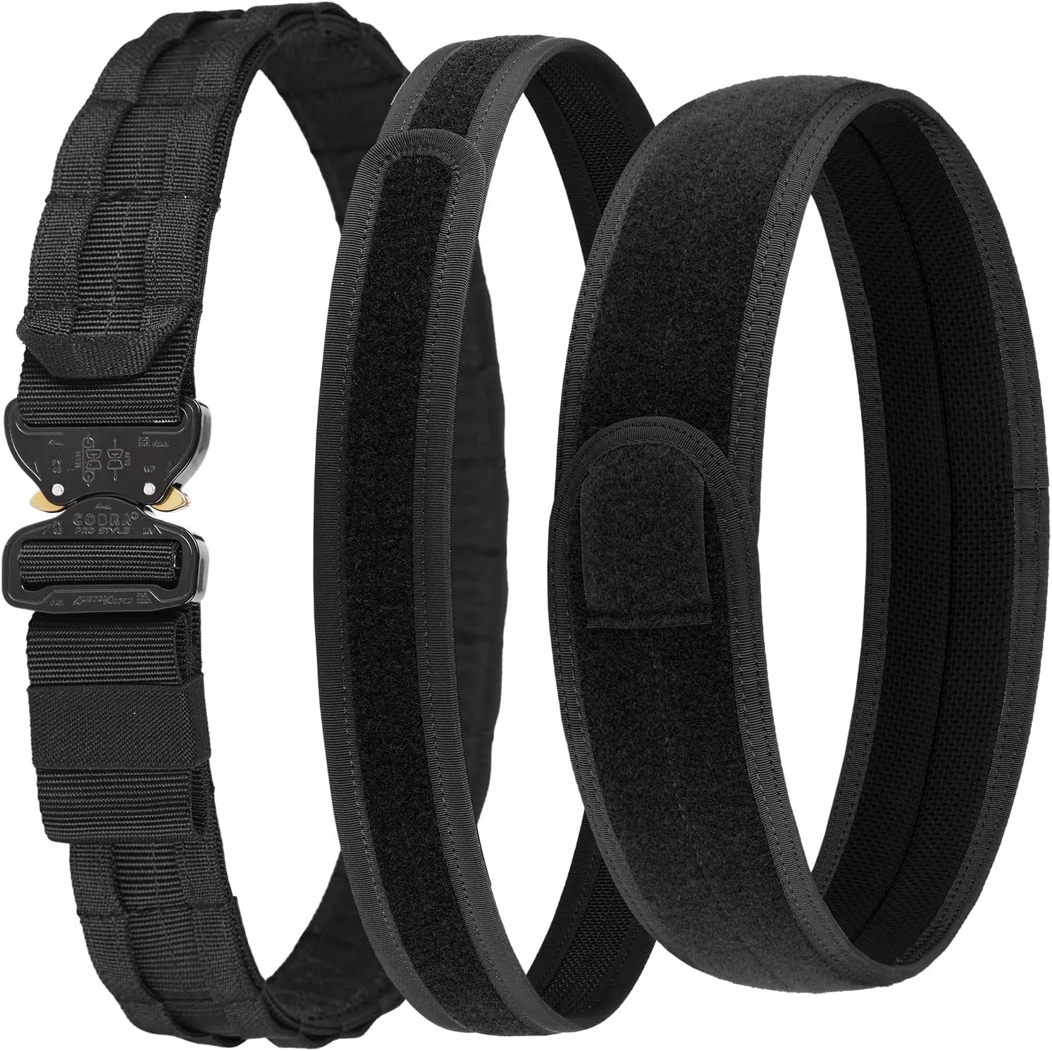 Tactical Belt, 1.75” Molle Belt with Cobra Quick Release Buckle, Heavy Duty Gun Belt with Anti-slip Pad
