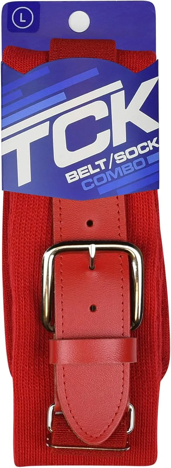 TCK Baseball or Softball Sock/Belt Combo- Youth & Adult Sizes for Boys and Girls Men and Women