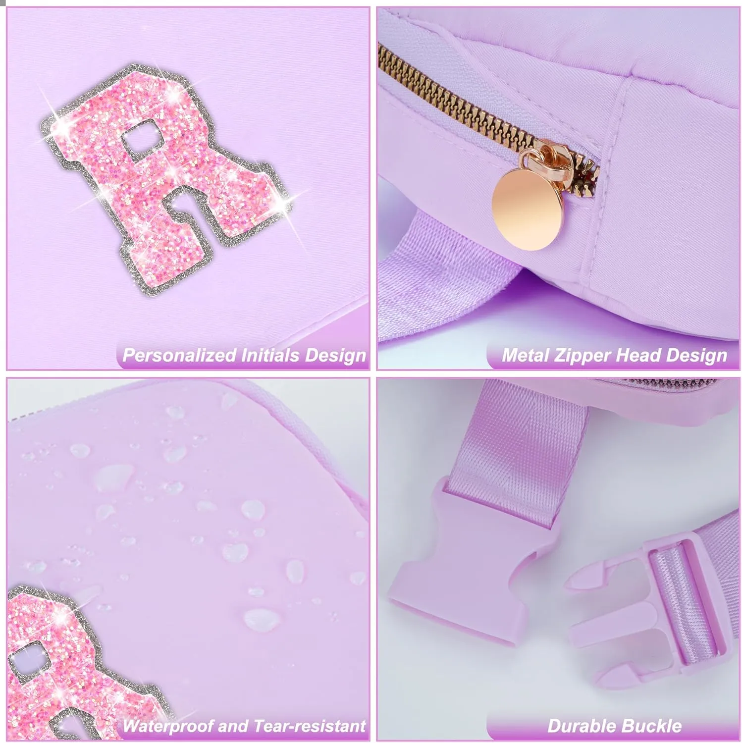 Teacher Appreciation Gifts, End of Year & Thank You Gifts Ideas | Lavender Initial R Crossbody Bag