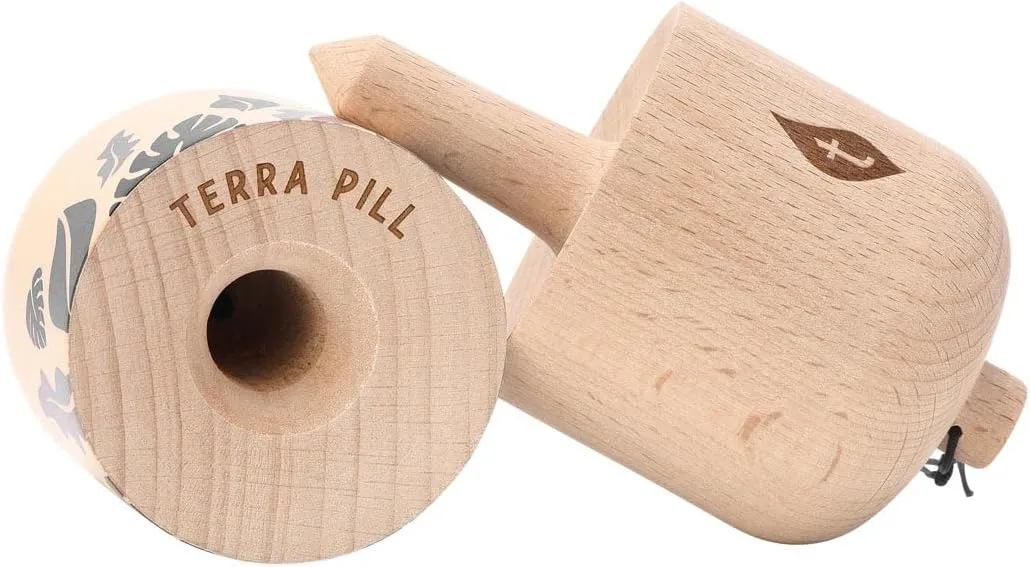 Terra Kendama - The Pill - Wooden Skill Toy (Cream)
