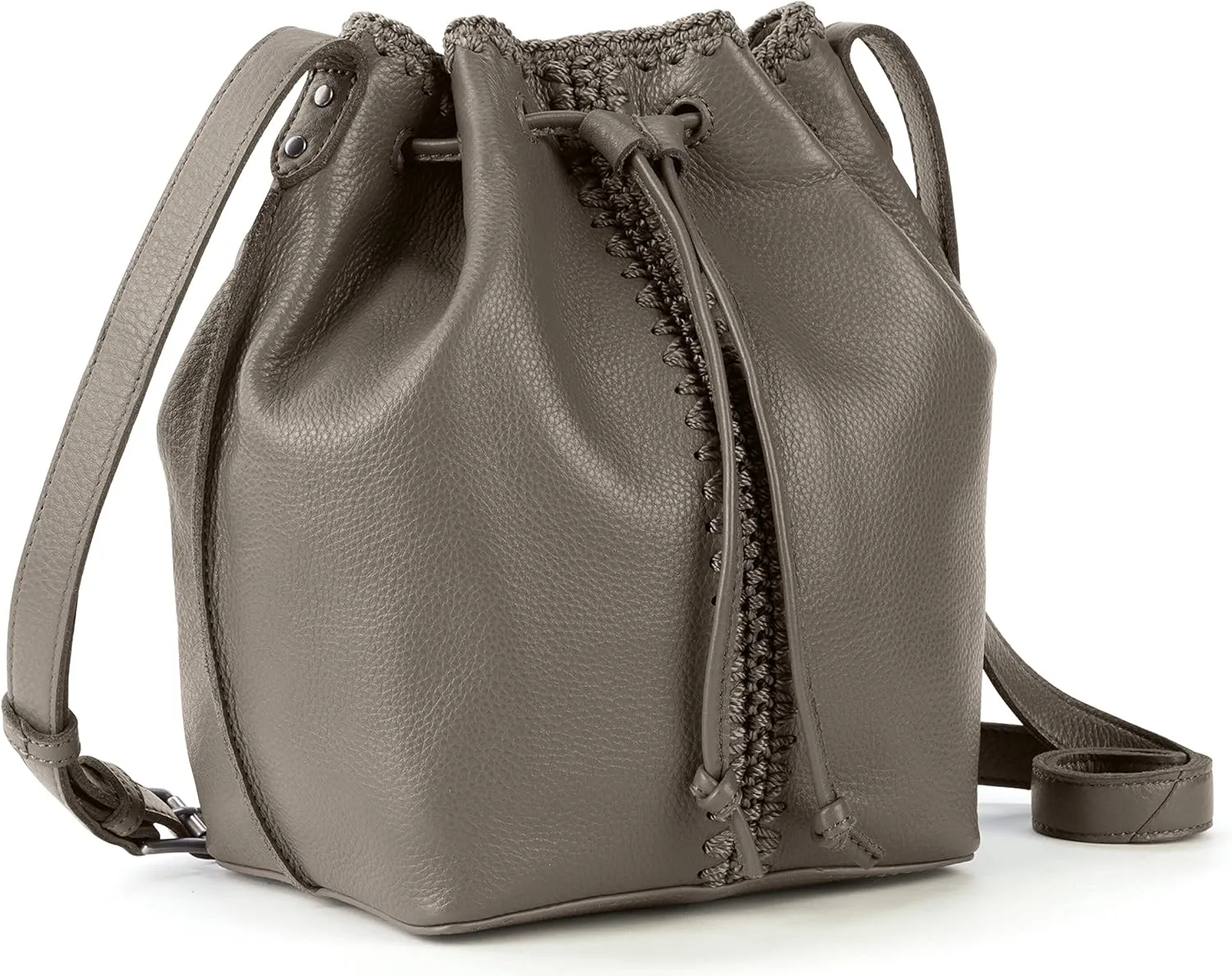 The Sak Ivy Leather Drawstring Bucket