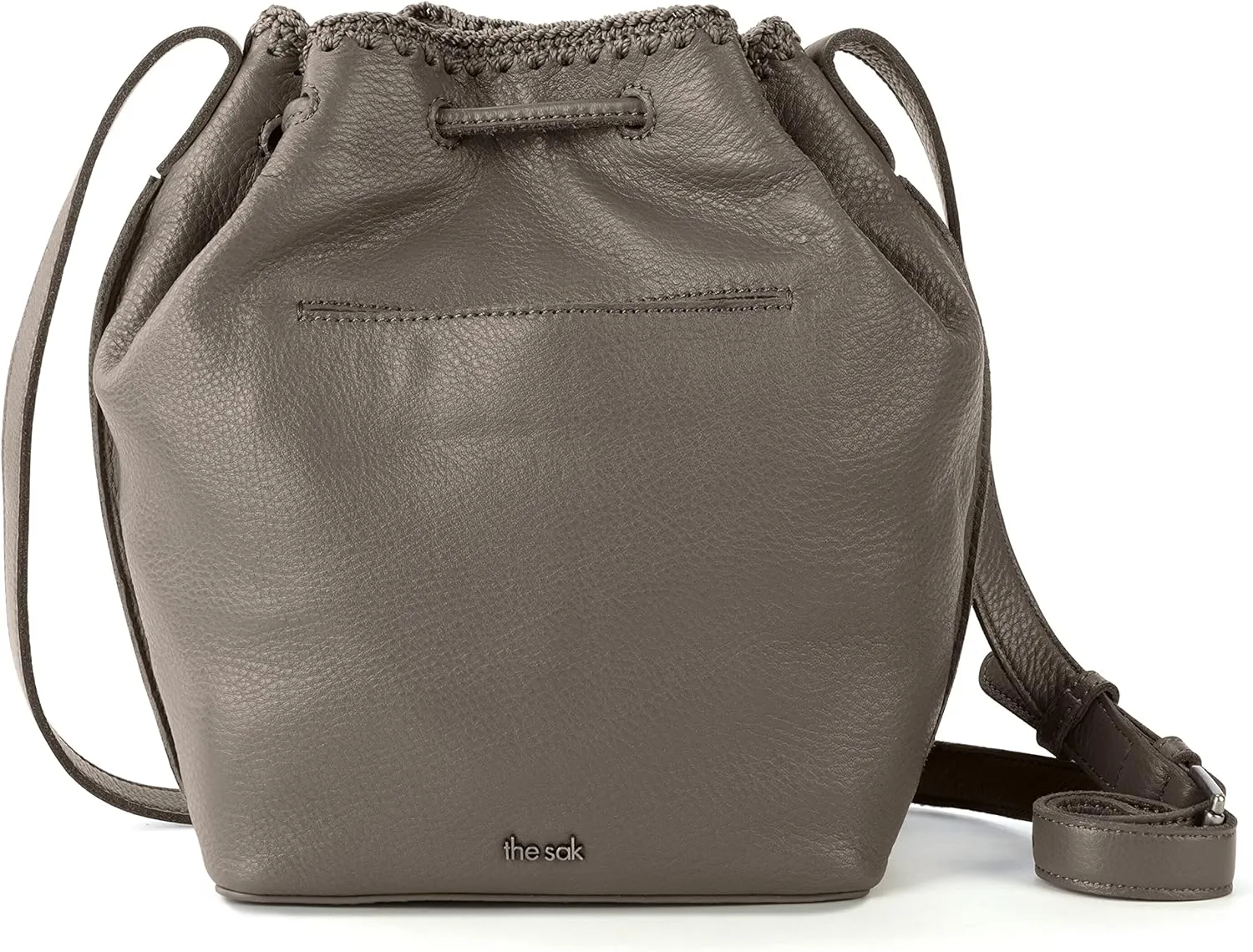 The Sak Ivy Leather Drawstring Bucket