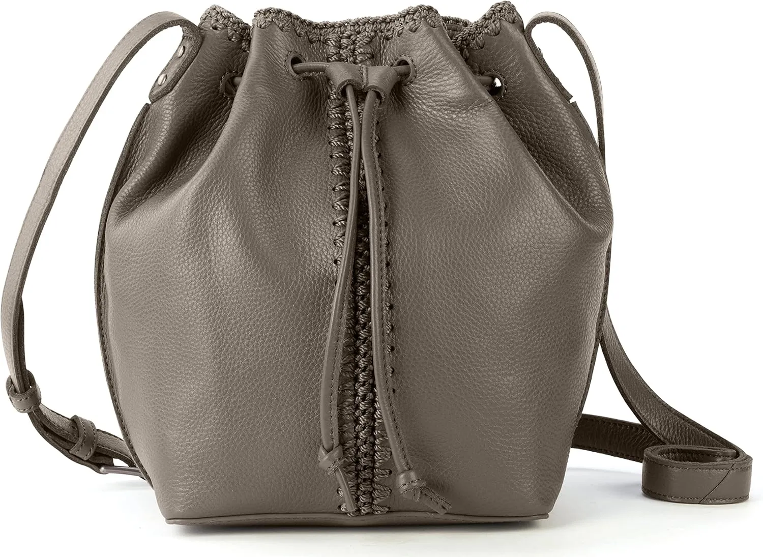The Sak Ivy Leather Drawstring Bucket
