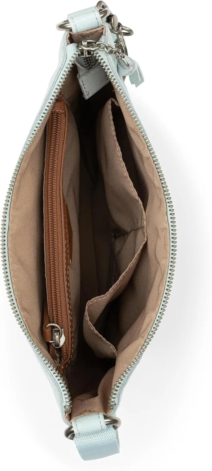 The Sak Lucia Leather Crossbody Purse - Premium Leather Women's Handbag for Everyday & Travel - Cross Body Bag With Zipper
