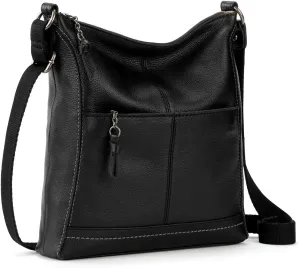 The Sak Lucia Leather Crossbody Purse - Premium Leather Women's Handbag for Everyday & Travel - Cross Body Bag With Zipper