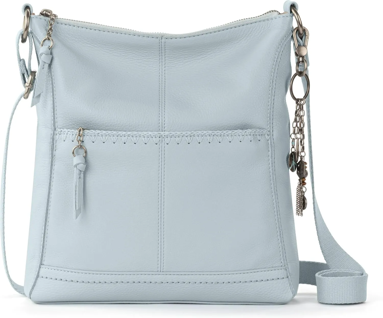 The Sak Lucia Leather Crossbody Purse - Premium Leather Women's Handbag for Everyday & Travel - Cross Body Bag With Zipper