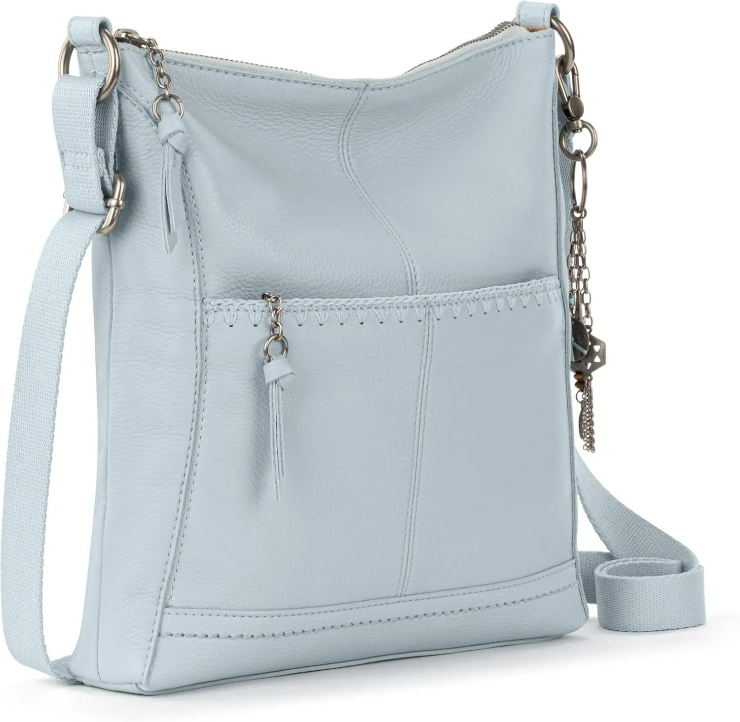 The Sak Lucia Leather Crossbody Purse - Premium Leather Women's Handbag for Everyday & Travel - Cross Body Bag With Zipper