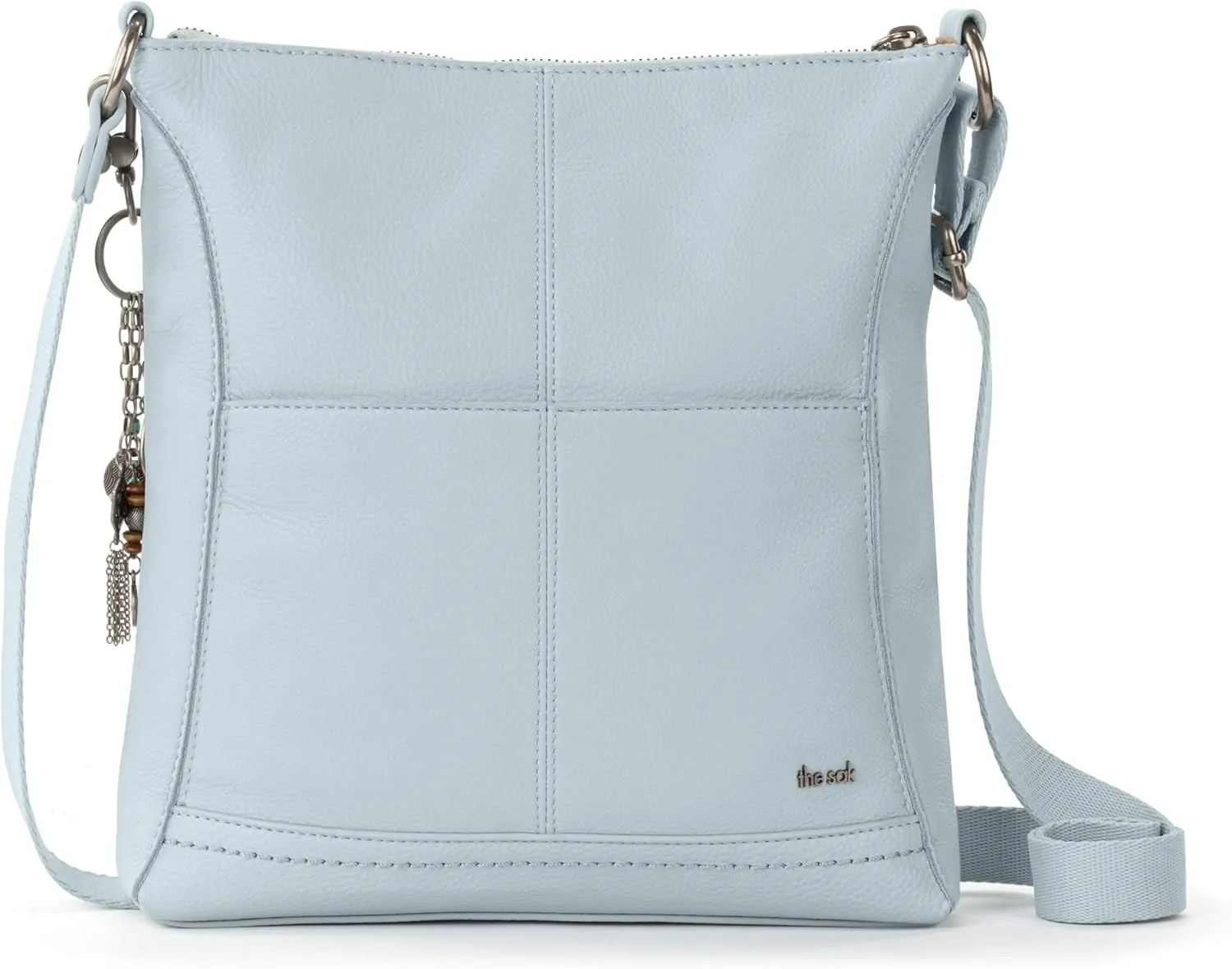 The Sak Lucia Leather Crossbody Purse - Premium Leather Women's Handbag for Everyday & Travel - Cross Body Bag With Zipper
