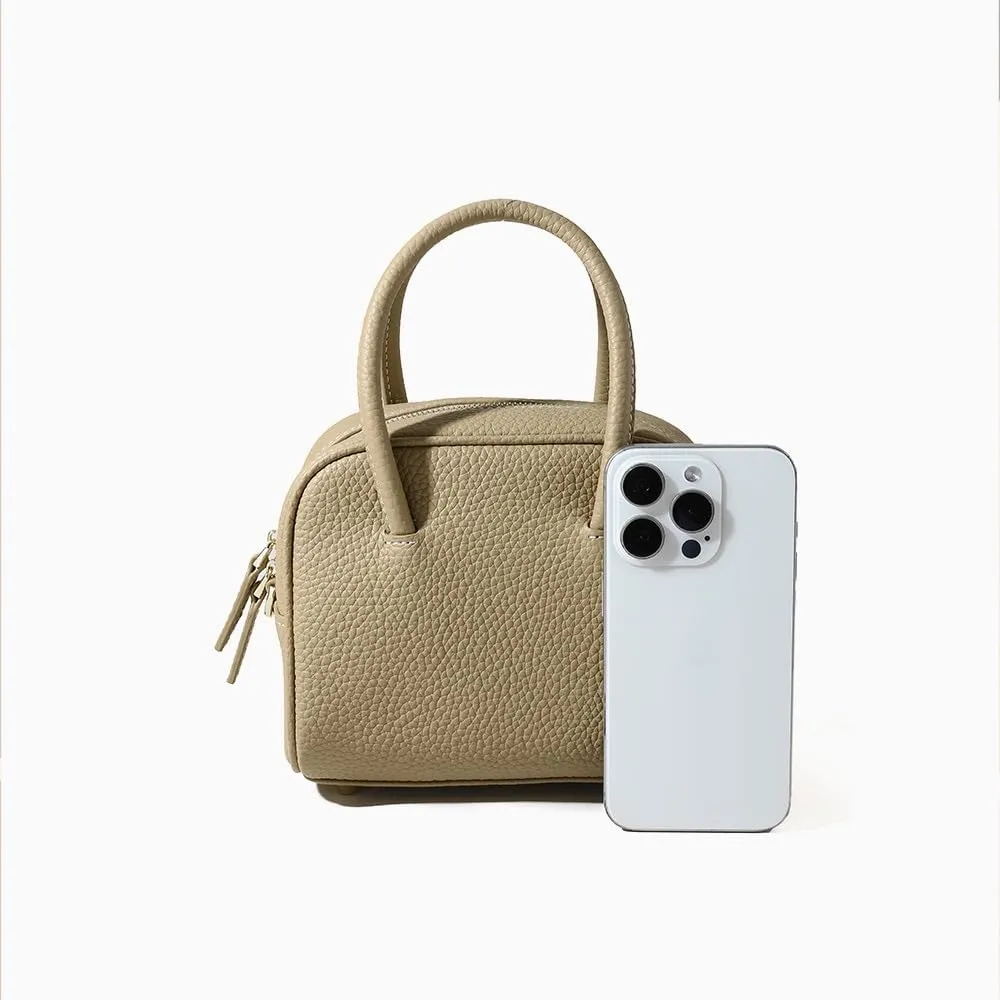 the top Layer Cowhide handbag for women, genuine Leather Pillow tote,Hand-held Crossbody Bag,Daily Use purse