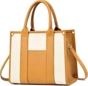 The Tote Bag Crossbody Purses for Women Shoulder Bag Handbags PU Leather Top Handle Bags with zipper