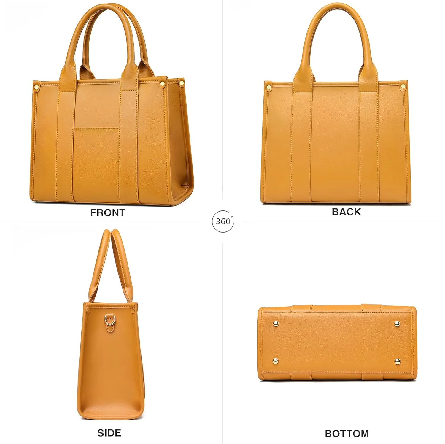 The Tote Bag Crossbody Purses for Women Shoulder Bag Handbags PU Leather Top Handle Bags with zipper