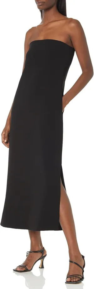 Theory Women's Crepe Strapless Maxi Dress